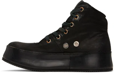 A Diciannoveventitre Black Canua Mid Sneakers