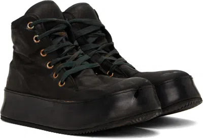 A Diciannoveventitre Black Canua Mid Sneakers
