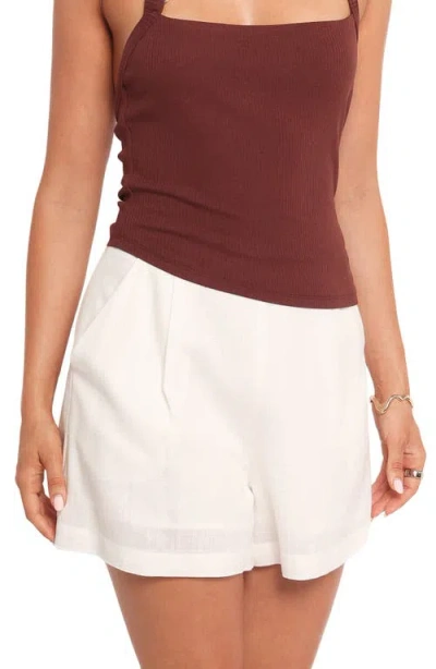 Petal And Pup Petal & Pup Olympia High Waist Shorts In White