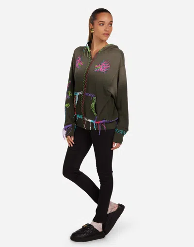 Lauren Moshi Sofie X Vintage Pink Dragon In Forest Ombre
