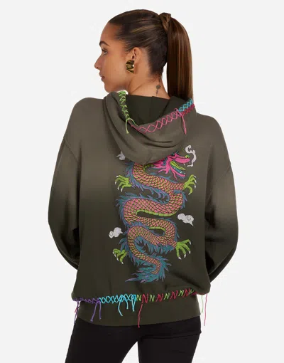 Lauren Moshi Sofie X Vintage Pink Dragon In Forest Ombre