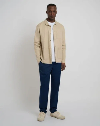 Onia Linen Overshirt In Tan