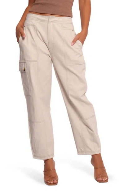 Petal And Pup Petal & Pup Kiah Cotton Cargo Pants In Neutral