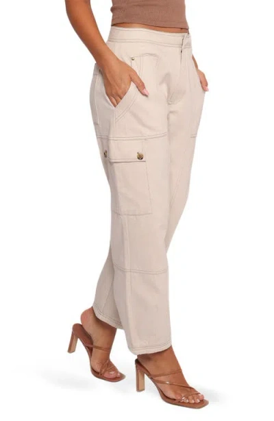 Petal And Pup Petal & Pup Kiah Cotton Cargo Pants In Neutral