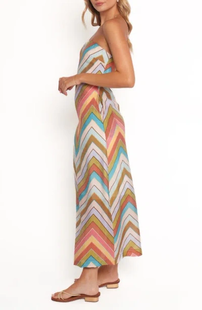 Petal And Pup Petal & Pup Lane Chevron Maxi Sundress In Brown