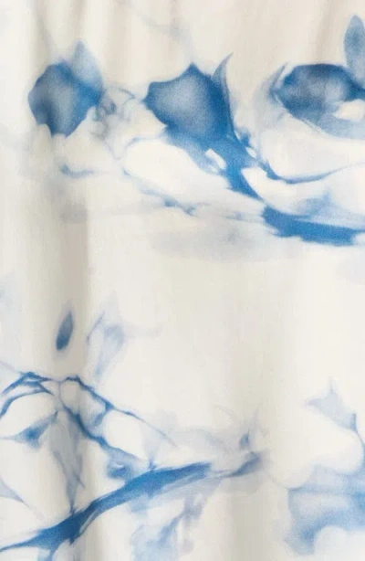 Lunya X Grace Dines Washable Silk Tee Shirt Pj Set Whispered Bloom Large