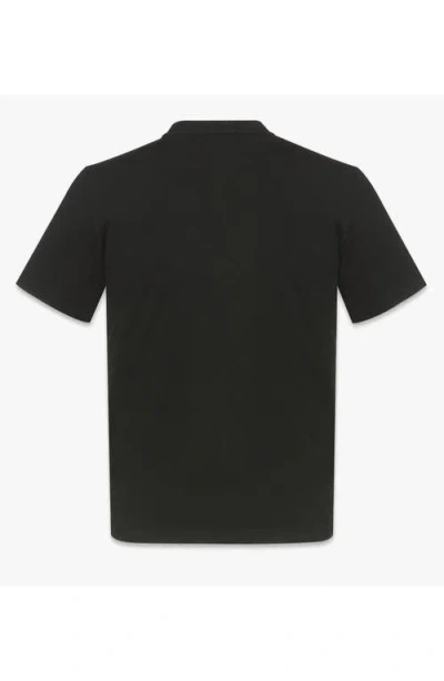 Mcm Men's Cotton Crew-neck T-shirt In Black