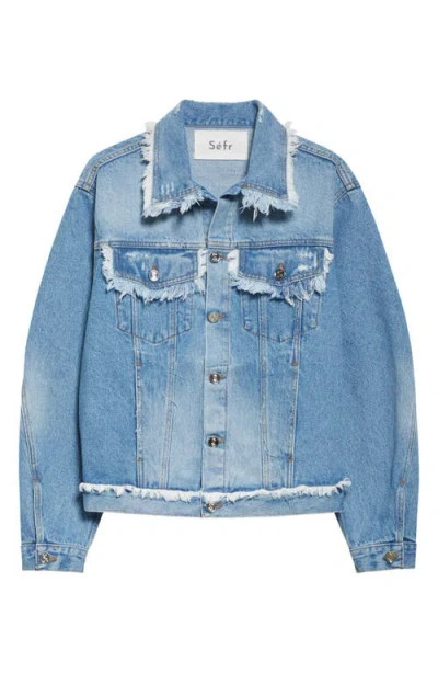 Séfr Alvarez Jacket In Frayed Rodeo