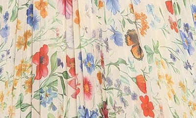 Petal And Pup Petal & Pup Hilary Floral Cold Shoulder Maxi Dress In Multi