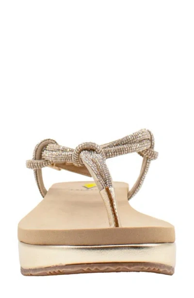Volatile Calypso T-strap Sandal In Gold