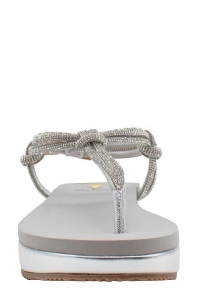 Volatile Calypso T-strap Sandal In Silver