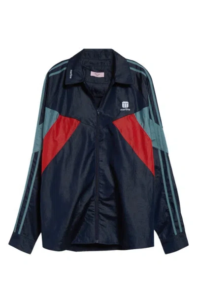 Martine Rose Shirt-style Track Jacket In Blue