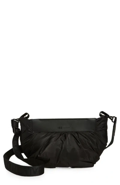 Veecollective Medium Caba Recycled Polyester Clutch In Black