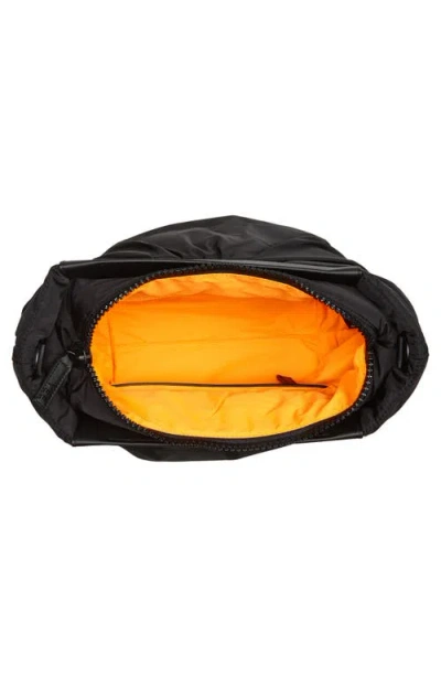 Veecollective Medium Caba Recycled Polyester Clutch In Black