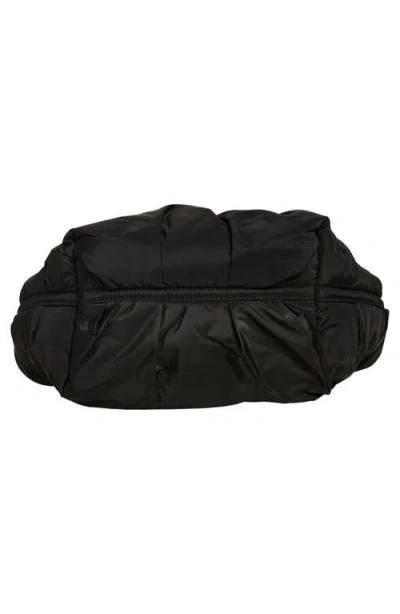 Veecollective Medium Caba Recycled Polyester Clutch In Black