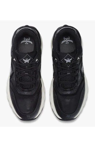 Mcm Skywander Sneakers In Visetos In Black