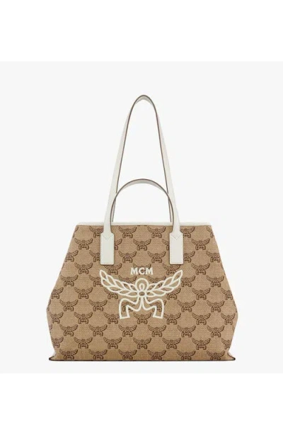 Mcm Sky Oth Shopper Medium Bag In Neutral