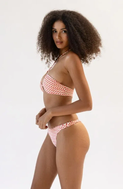 Dippin Daisys Amalfi String Tie Bandeau Bikini Top In Rockstar