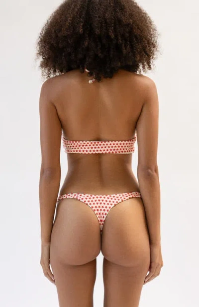 Dippin Daisys Amalfi String Tie Bandeau Bikini Top In Rockstar