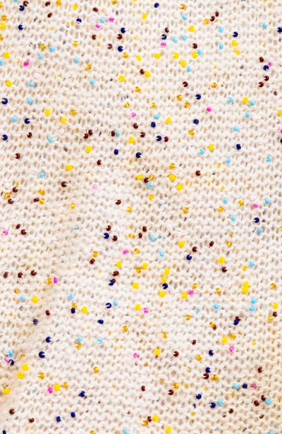 Gabriela Hearst Manasa Knit Hobo Bag In Ivory Multi Beaded Cashmere In Ivory Multi