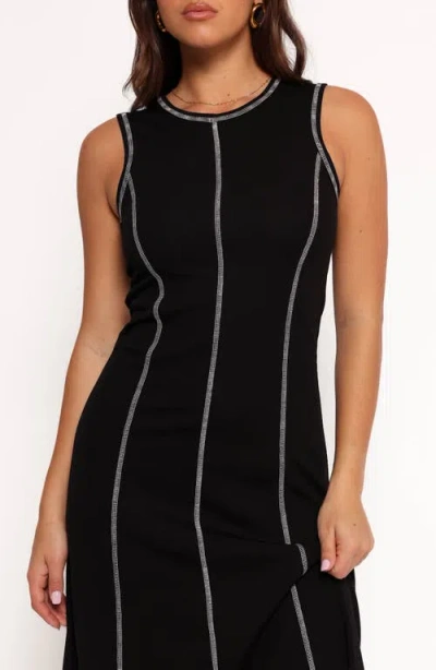 Petal And Pup Petal & Pup Kyrie Seamed Rib Midi Dress In Multi