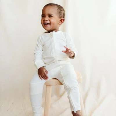 Goumikids Goumi Grow With You Zippered Jumpsuit In Cloud