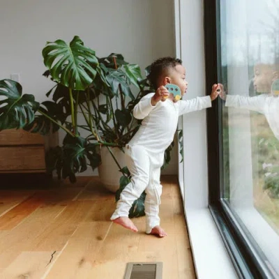 Goumikids Goumi Grow With You Zippered Jumpsuit In Cloud