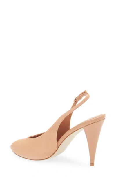 Jeffrey Campbell Snoah Slingback Peep Toe Pump In Tan
