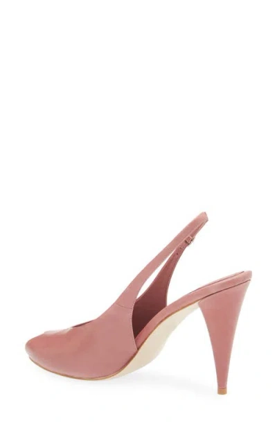 Jeffrey Campbell Snoah Slingback Peep Toe Pump In Dark Pink