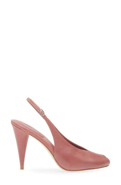 Jeffrey Campbell Snoah Slingback Peep Toe Pump In Dark Pink