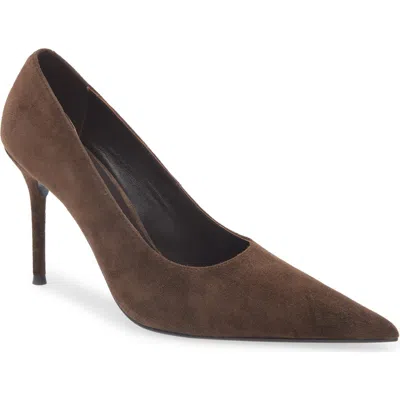 Tony Bianco Imogen Pointed Toe Pump In Espresso Suede