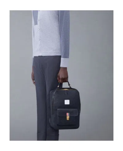 Thom Browne Pebble Texture Backpack In Black