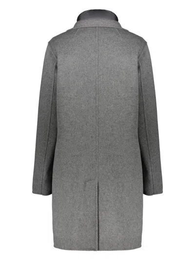 Moorer Coat With Removable Down Lining In Grey