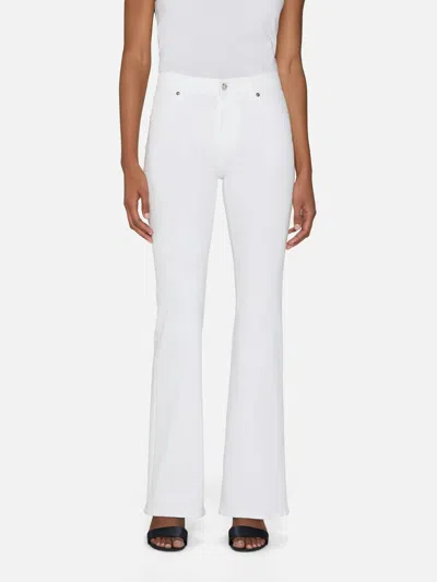 Frame High Rise Le Palazzo Crop Jean In Au Natural Clean Raw After In White