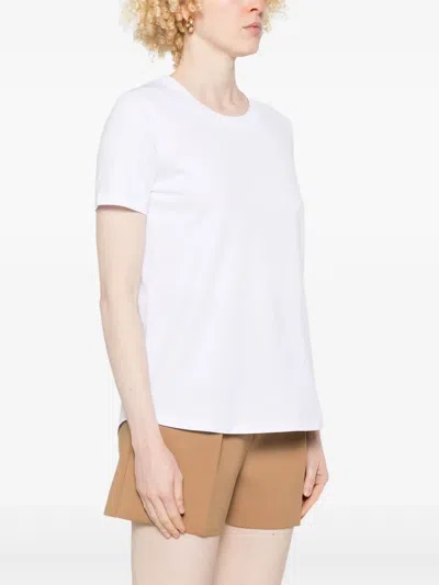 S Max Mara Crewneck T-shirt In White