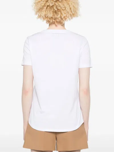 S Max Mara Crewneck T-shirt In White