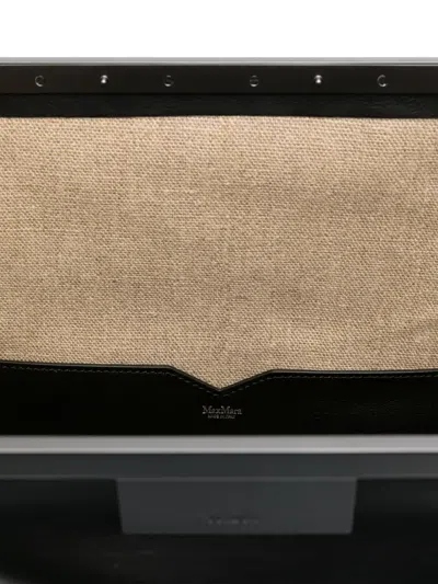 Max Mara Rectangular Shape Crossbody Bags With Adjustable Strap In Black