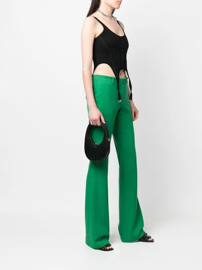 Coperni Swipe Mini Leather Shoulder Bag In Black