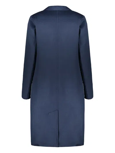 Moorer Coat With Removable Inner Vest In Blue