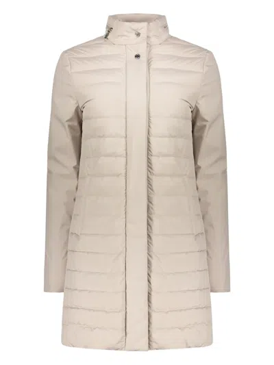 Moorer Snap Button Fastening Down Jacket In Neutrals