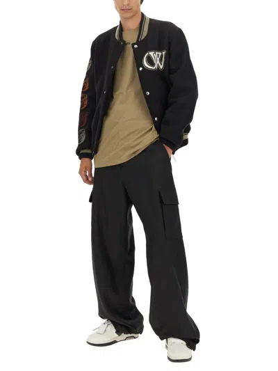 Off-white T Shirt With Arrow Embroidery In Beige