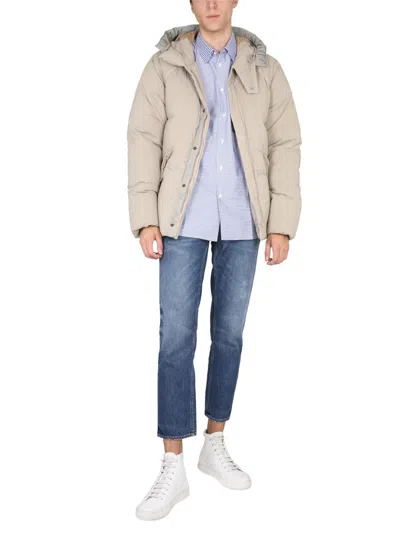 Ten C Artic Down Down Jacket In Grey
