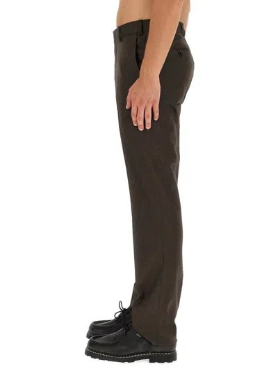 Brioni Slim Fit Trousers Pockets In Brown
