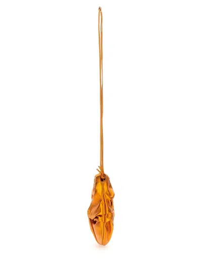 Hereu Ronet Metallic Bucket Bag In Orange