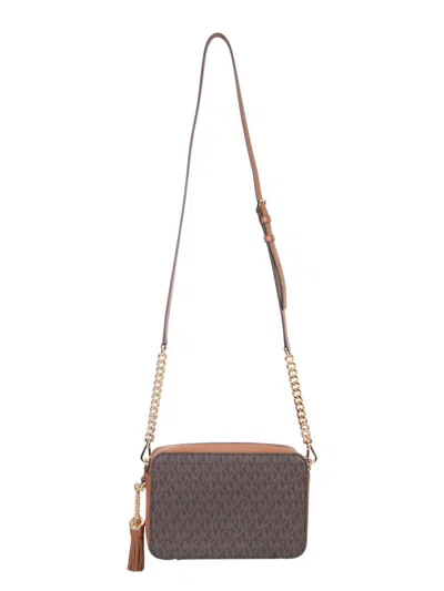 Michael Kors Designer Handbags Ginny Shoulder Bag In Brown