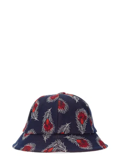 Needles Logo-embroidered Abstract-print Bucket Hat In Multicolour