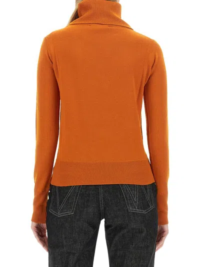 Vivienne Westwood Giulia Turtleneck Jersey In Orange