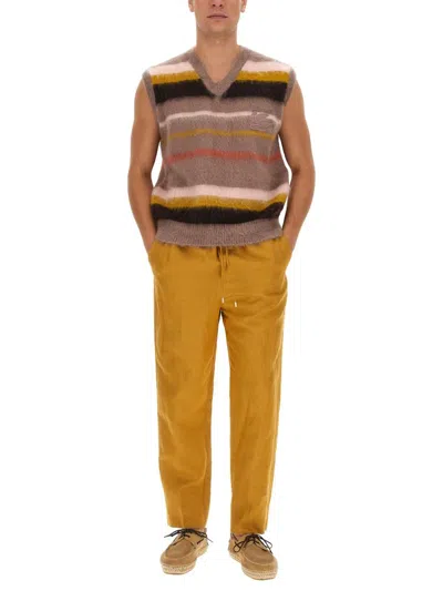 Shop Etro Vest With Stripe Pattern In Multicolour