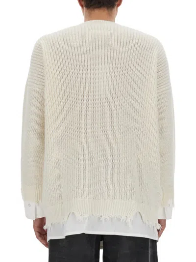 Mm6 Maison Margiela Mm6 By Maison Margiela Shirt Bottom Sweater In Beige