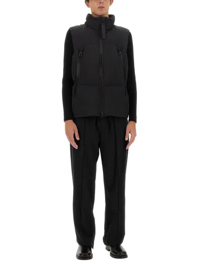 Jg1 Casual Black Jacket With High Collar In Black